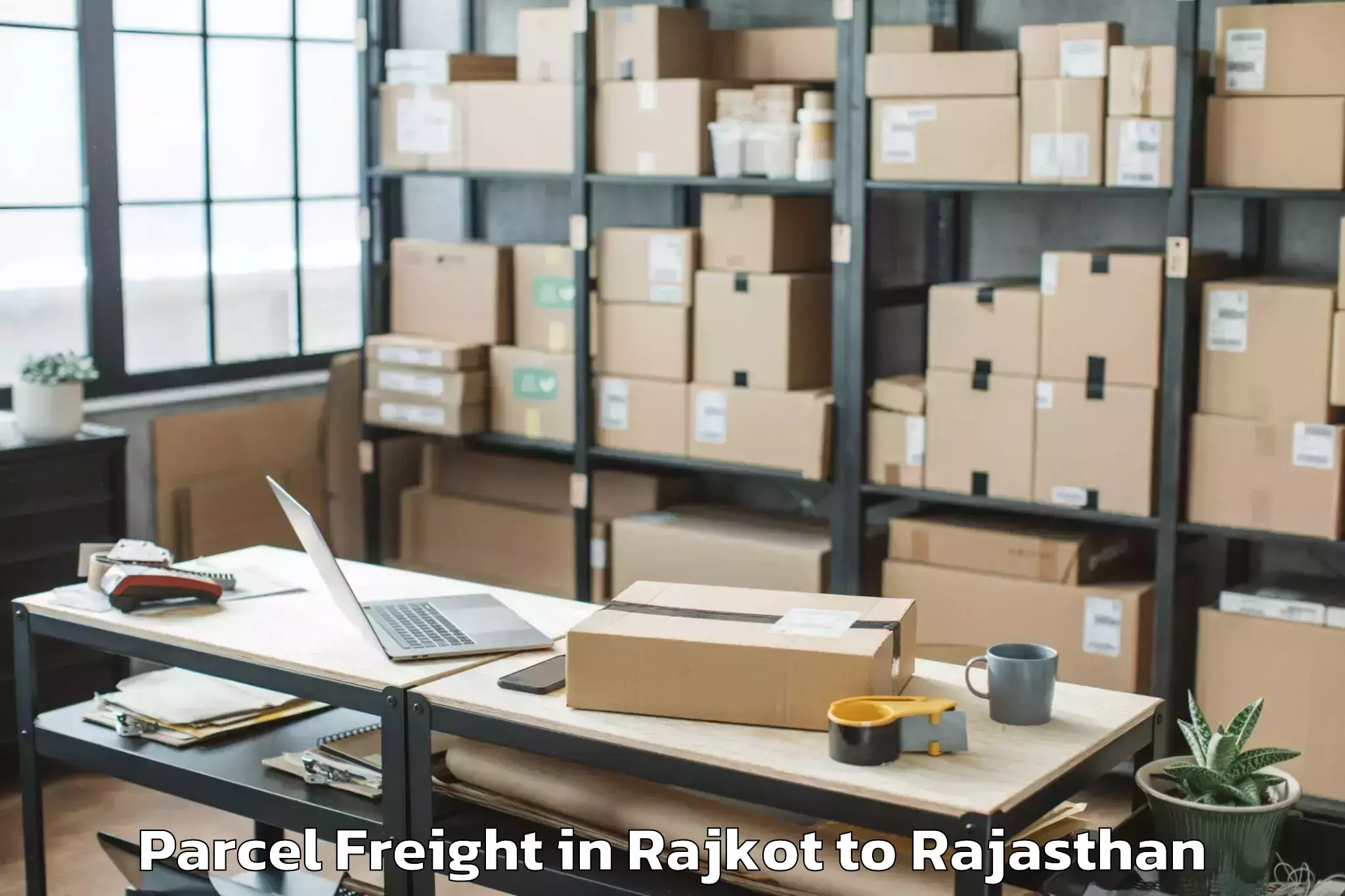 Leading Rajkot to Khatu Khurd Parcel Freight Provider